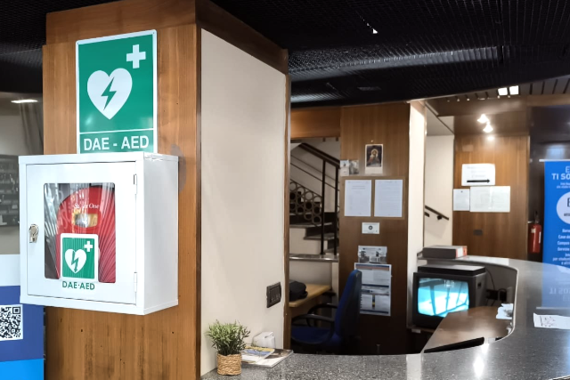 defibrillatori nella sede amministrativa dell'Ente